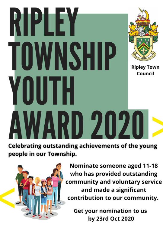 Ripley Town Council Youth Award.