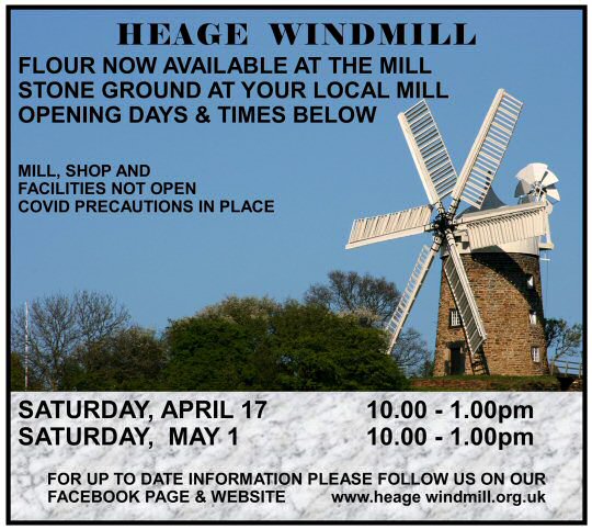 Heage Windmill are selling flour again