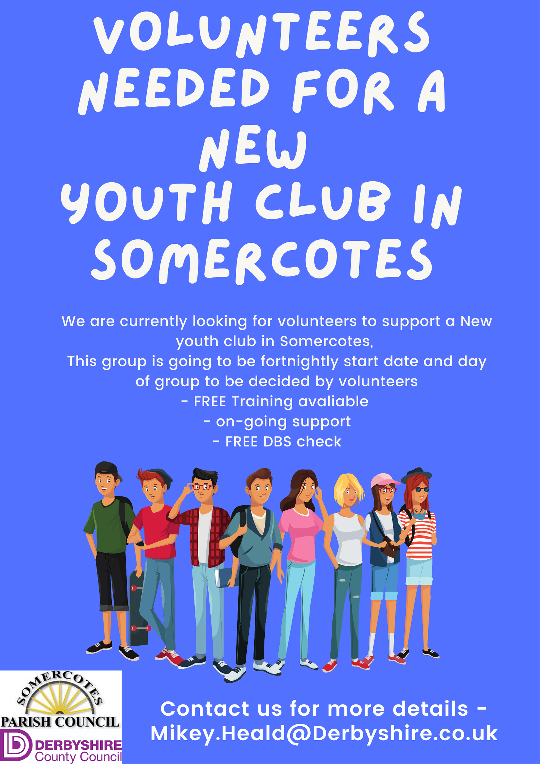 Volunteers Needed For A New Youth Club In Somercotes