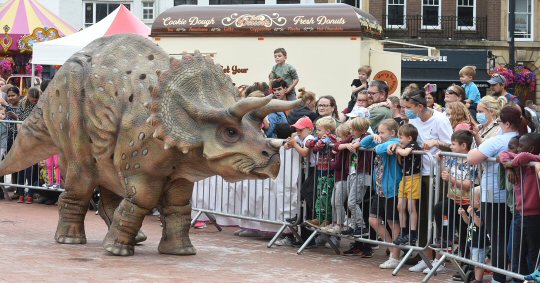 A Jurassic Day Out in Cathedral Quarter - The Dinosaurs are coming to Derby!