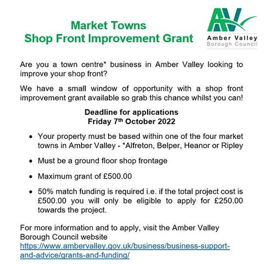 Market Towns - Shop Front Improvement Grant