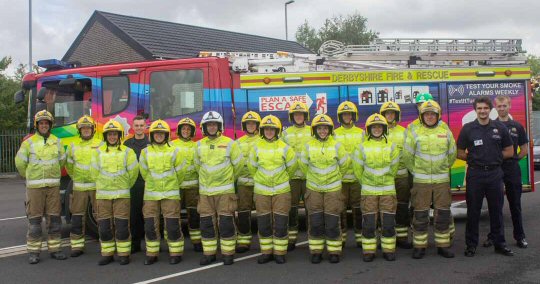 14 New Firefighters for Derbyshire