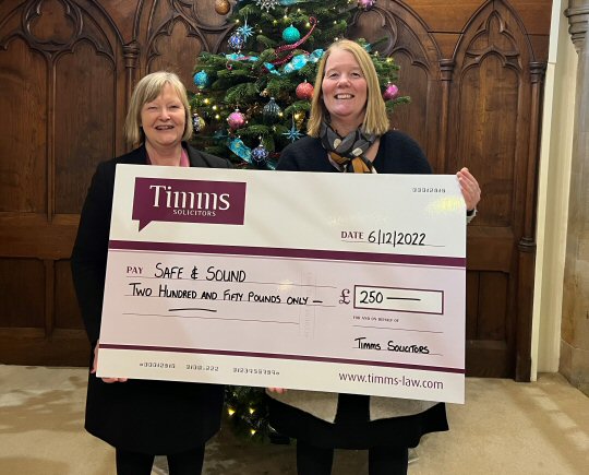Timms Solicitors Care Conference Donations Support Local Charities