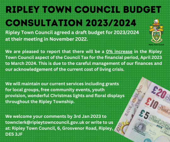 Ripley Town Council Budget Consultation