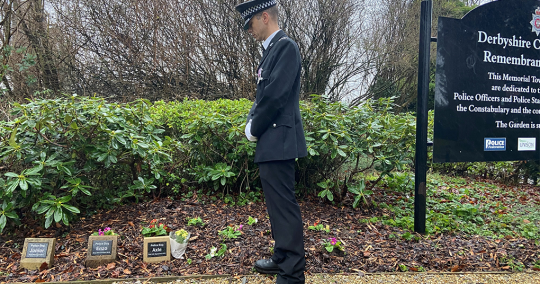 Memorial stone unveiled for PD Axle