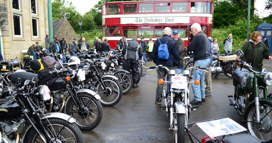 Classic Motorcycle Day at Crich Tramway Village