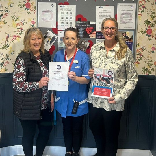 Boost for Armed Forces veterans living at Samuel House Care Home in Heanor, Derby