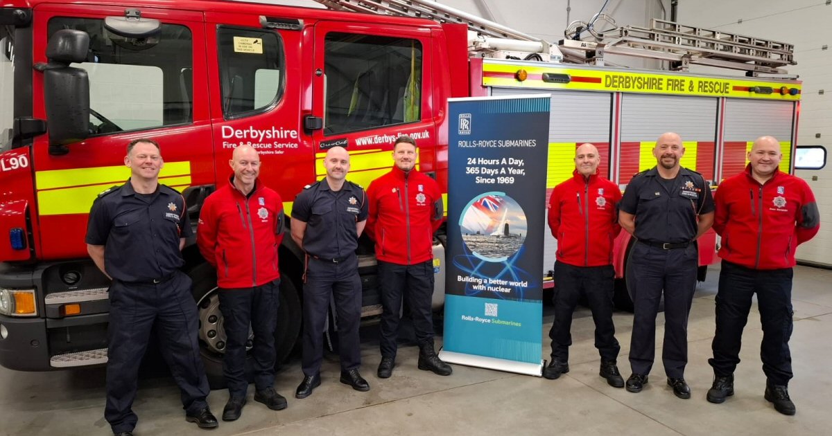 Rolls-Royce donation of equipment to Derbyshire Fire & Rescue Service boosts local collaboration.