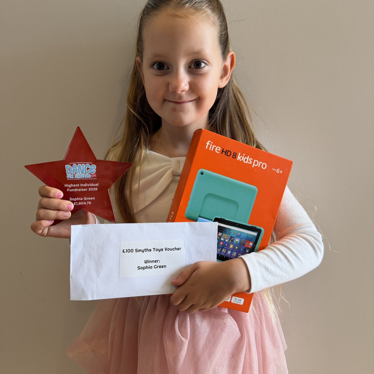 Six-Year-Old Raises More Than &poind;1,800 for Diabetes Research After Sharing Her Story