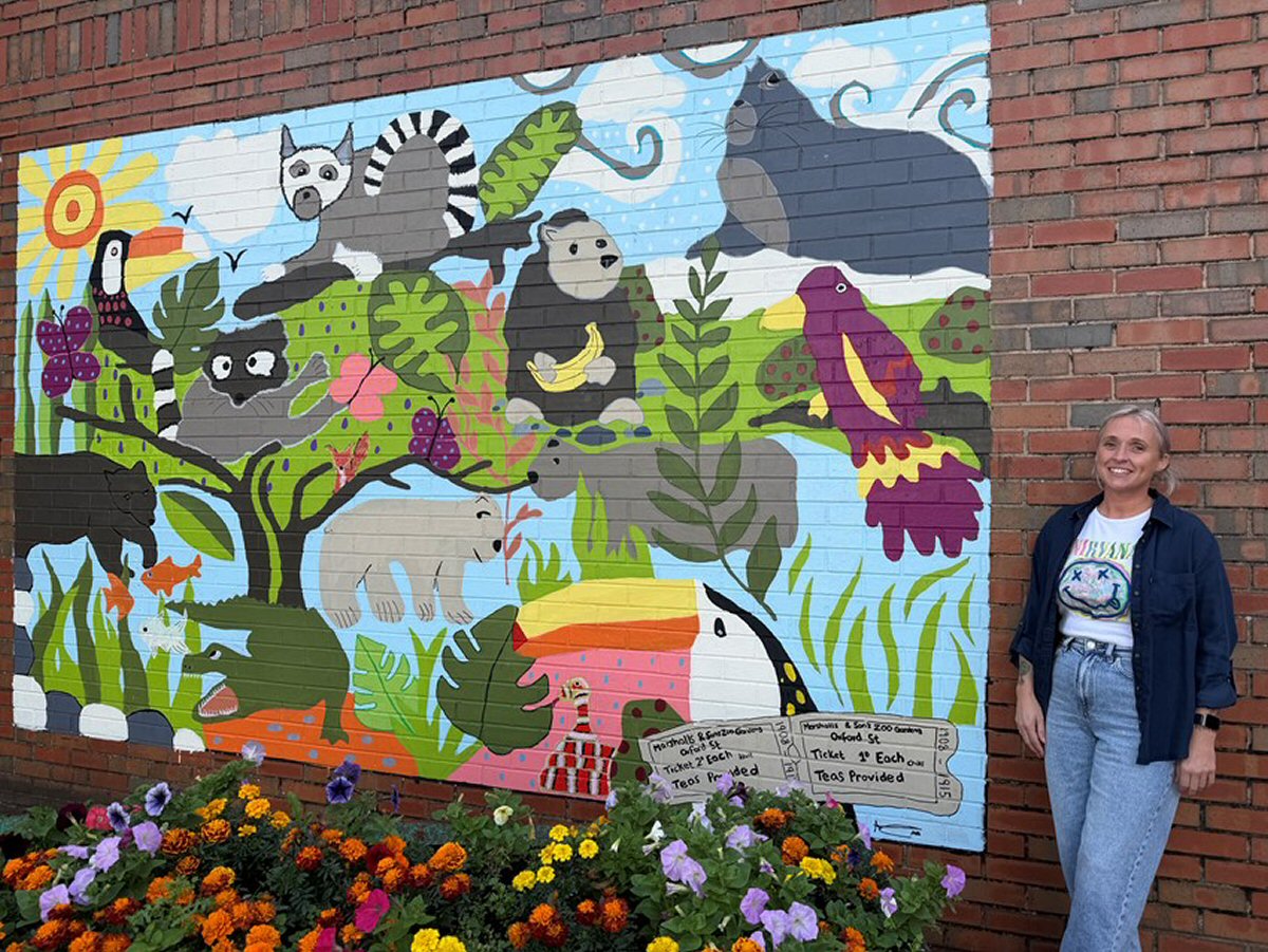 Ripley's zoo history brought to life in colourful new mural
