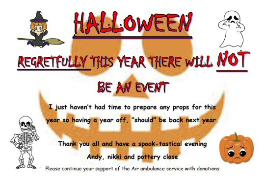 Pottery Close Halloween Event Taking a Break This Year