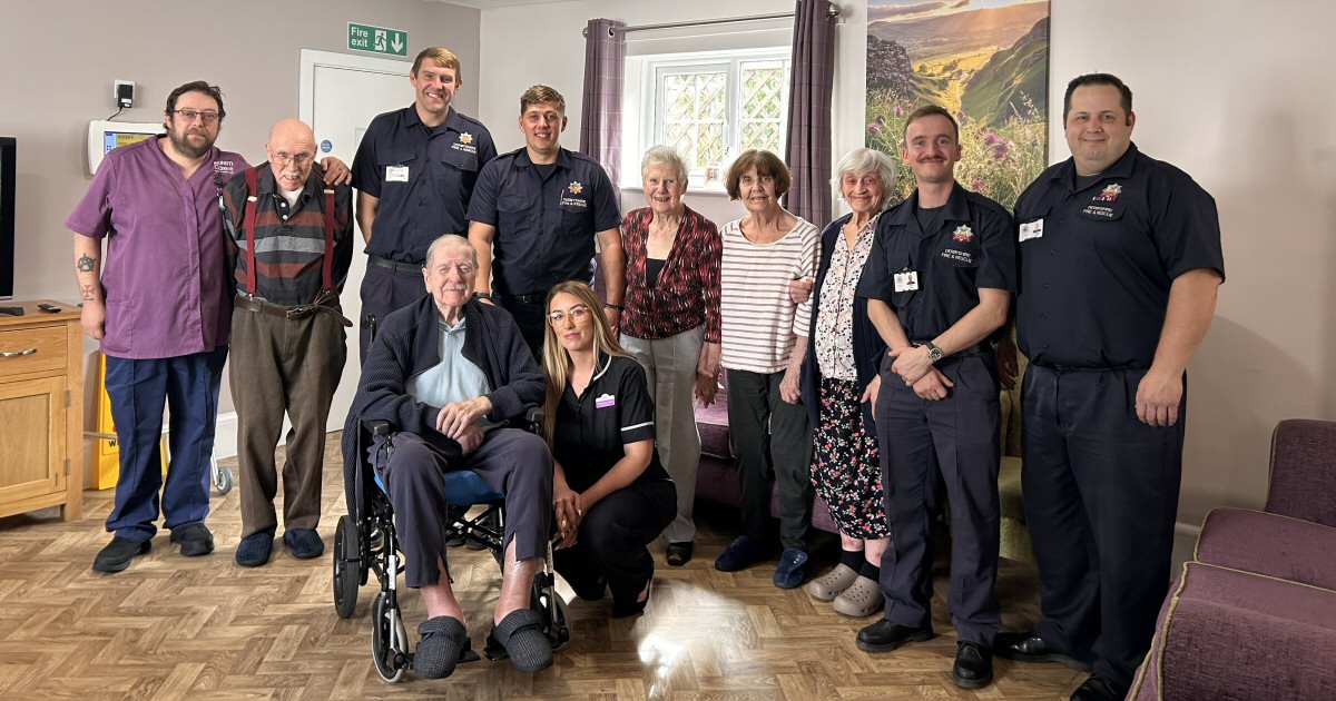 Belper care home residents thank firefighters who kept them safe during dramatic chapel fire